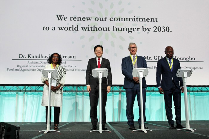 Irri fao singapore billions convenes congress players hunger sector lawrence wong morell